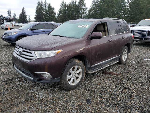 TOYOTA HIGHLANDER 2012 with VIN 5TDBK3EH7CS130359 - Photo from auction