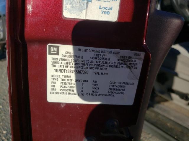 Photo 14 from auction – 2005 CHEVROLET TRAILBLAZE with VIN 1GNDT13S752307390