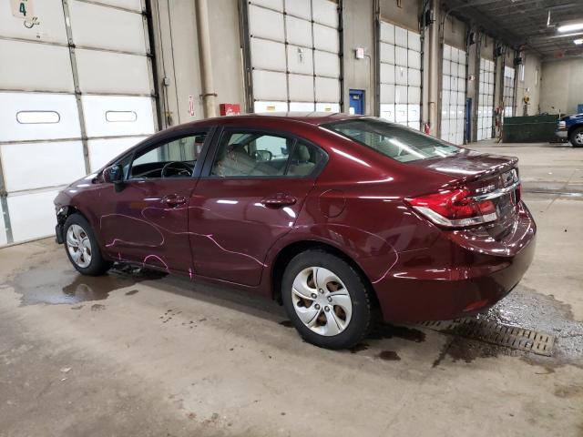 Photo 2 from auction – 2014 HONDA CIVIC LX with VIN 19XFB2F53EE039537
