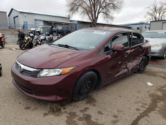 Photo 1 from auction – 2012 HONDA CIVIC LX with VIN 2HGFB2F51CH579391