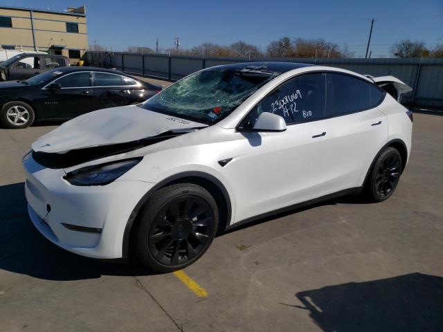 TESLA MODEL Y 2021 with VIN 5YJYGAEE9MF111453 - Photo from auction