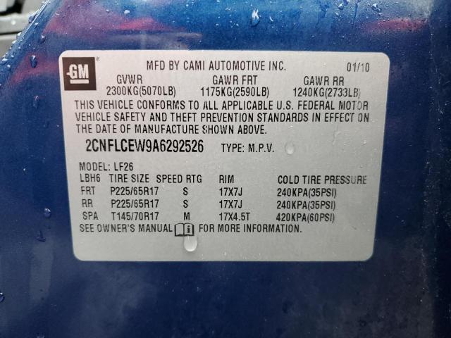 Photo 14 from auction – 2010 CHEVROLET EQUINOX LS with VIN 2CNFLCEW9A6292526