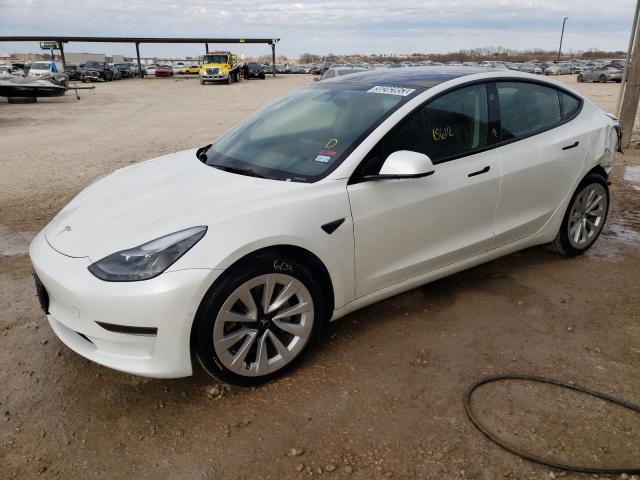 TESLA MODEL 3 2022 with VIN 5YJ3E1EAXNF191781 - Photo from auction