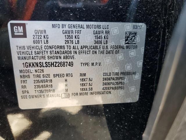 Photo 14 from auction – 2017 GMC ACADIA SLE with VIN 1GKKNSLS5HZ268749