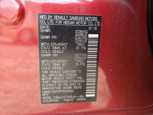 Photo 14 from auction – 2015 NISSAN ROGUE S with VIN KNMAT2MT5FP534462