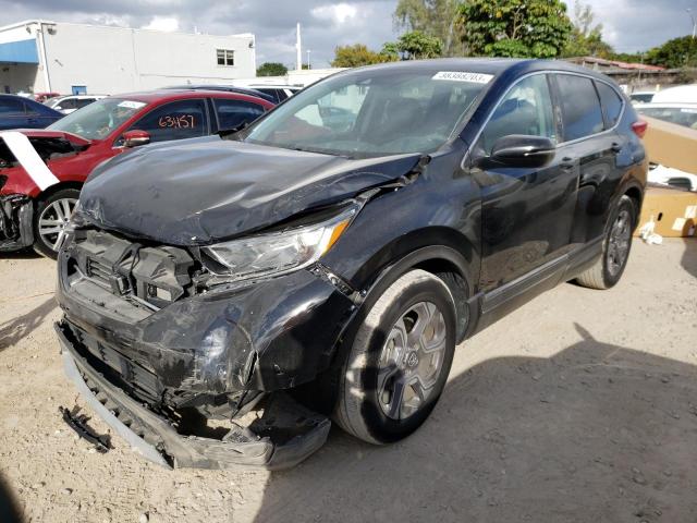 HONDA CR-V EX 2017 with VIN 7FARW1H5XHE017708 - Photo from auction