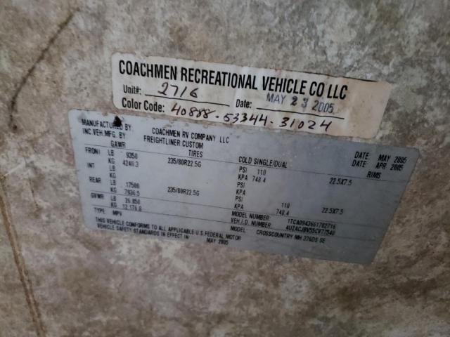 Photo 10 from auction – 2006 FREIGHTLINER CHASSIS X with VIN 4UZACJBV55CV77540