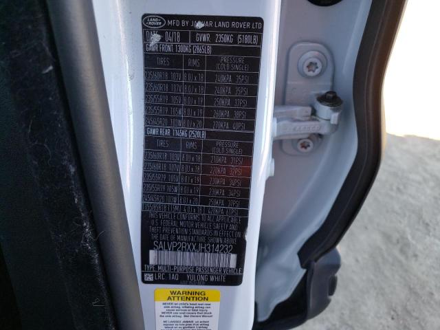 Photo 14 from auction – 2018 LAND ROVER RANGE ROVE with VIN SALVP2RXXJH314232
