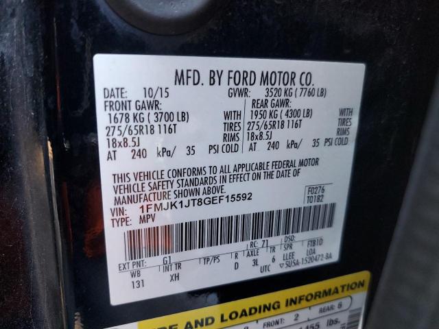 Photo 14 from auction – 2016 FORD EXPEDITION with VIN 1FMJK1JT8GEF15592