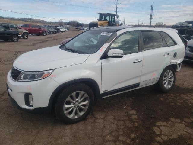 KIA SORENTO EX 2015 with VIN 5XYKUDA72FG557642 - Photo from auction