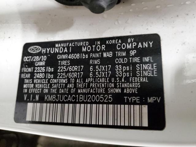 Photo 14 from auction – 2011 HYUNDAI TUCSON GLS with VIN KM8JUCAC1BU200525
