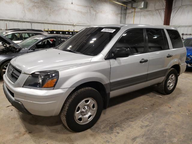 HONDA PILOT LX 2004 with VIN 2HKYF18104H553292 - Photo from auction