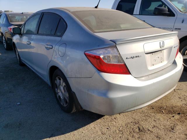 Photo 2 from auction – 2012 HONDA CIVIC HYBR with VIN JHMFB4F22CS005924
