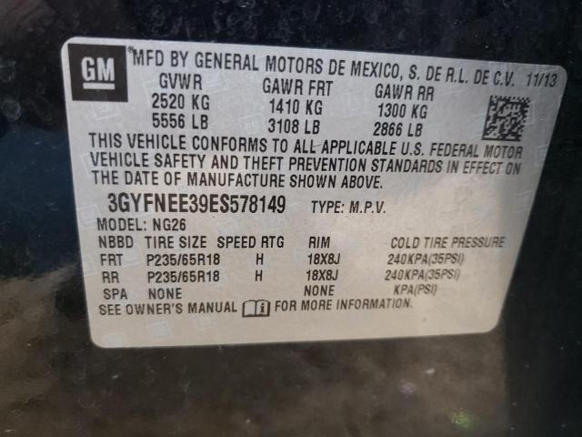 Photo 14 from auction – 2014 CADILLAC SRX LUXURY with VIN 3GYFNEE39ES578149
