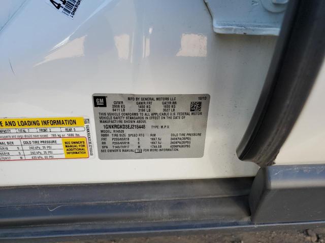Photo 14 from auction – 2014 CHEVROLET TRAVERSE L with VIN 1GNKRGKD3EJ218448