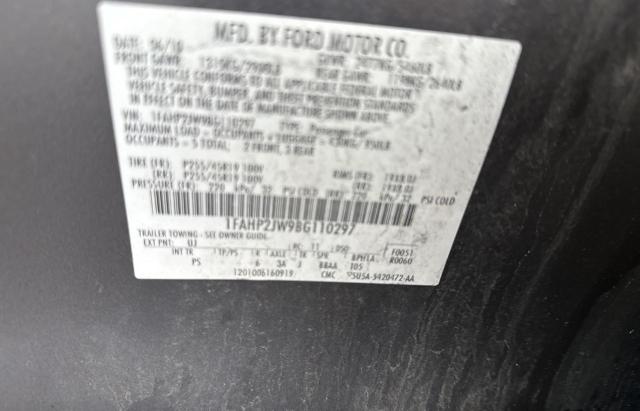 Photo 10 from auction – 2011 FORD TAURUS LIM with VIN 1FAHP2JW9BG110297