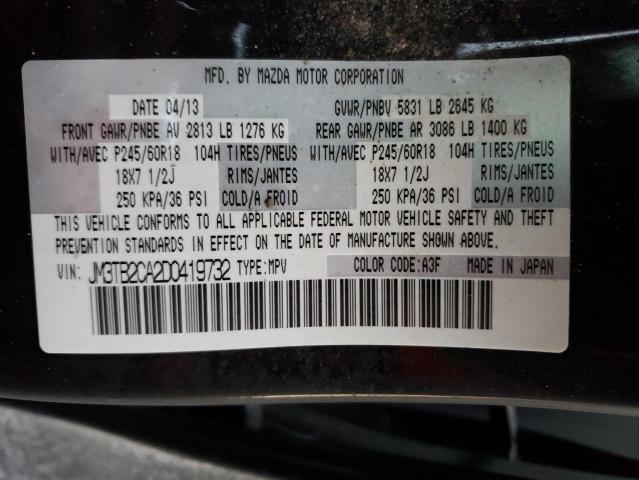 Photo 14 from auction – 2013 MAZDA CX-9 TOURI with VIN JM3TB2CA2D0419732
