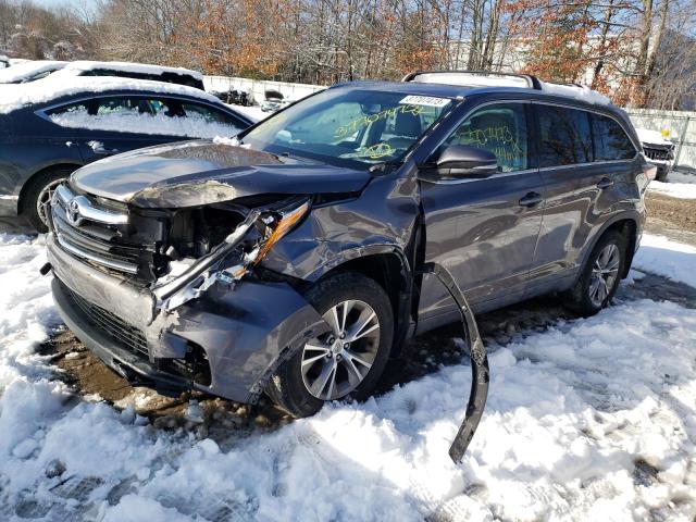TOYOTA HIGHLANDER 2014 with VIN 5TDJKRFH8ES027998 - Photo from auction