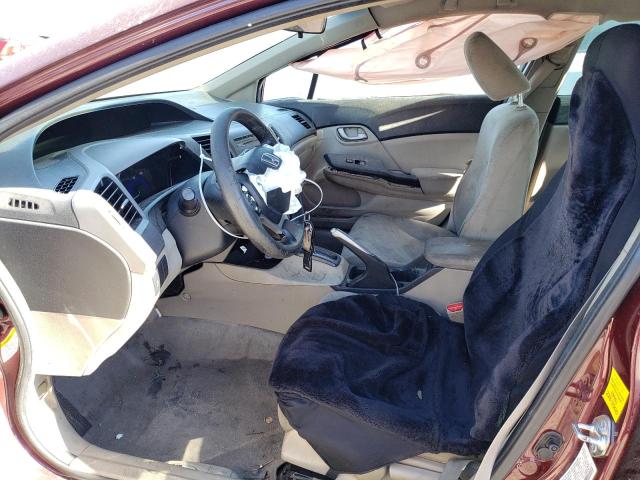 Photo 7 from auction – 2012 HONDA CIVIC LX with VIN 2HGFB2F56CH596185