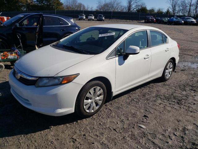 HONDA CIVIC LX 2012 with VIN 19XFB2F51CE008123 - Photo from auction