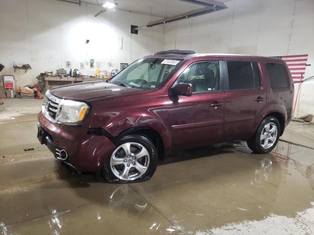 HONDA PILOT EXL 2012 with VIN 5FNYF4H6XCB077966 - Photo from auction