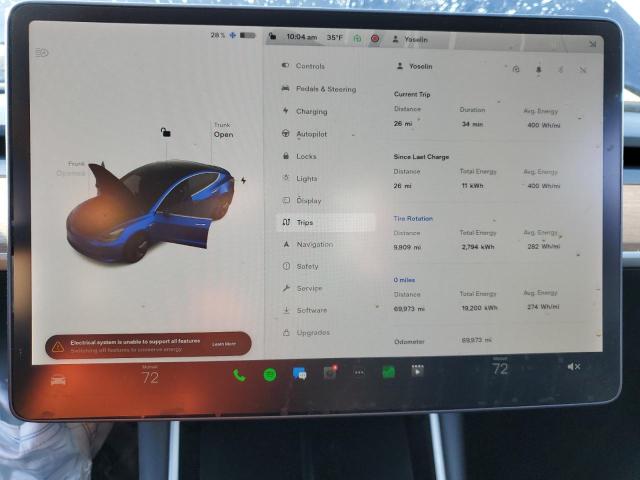 Photo 9 from auction – 2019 TESLA MODEL 3 with VIN 5YJ3E1EBXKF210902