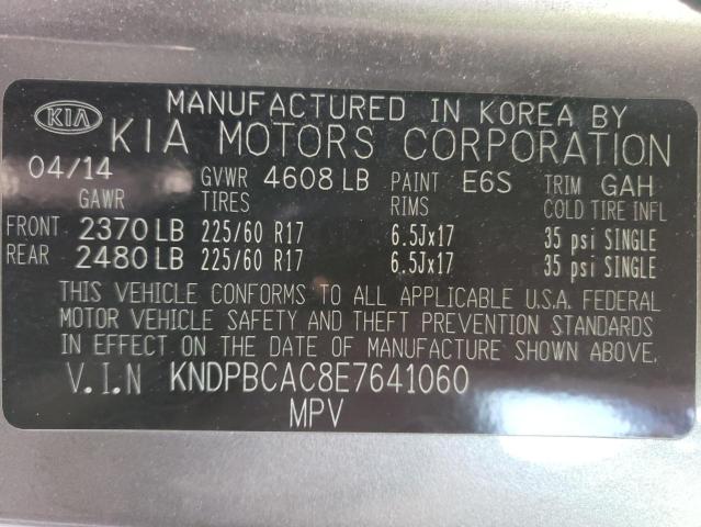 Photo 14 from auction – 2014 KIA SPORTAGE L with VIN KNDPBCAC8E7641060