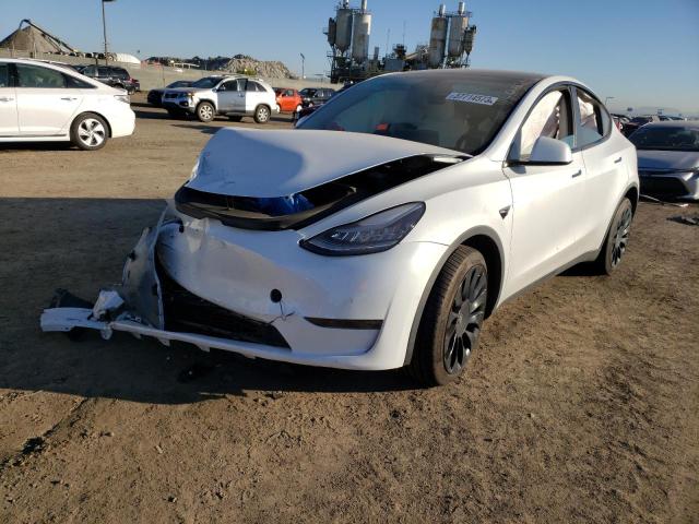 TESLA MODEL Y 2020 with VIN 5YJYGDEF0LF023853 - Photo from auction