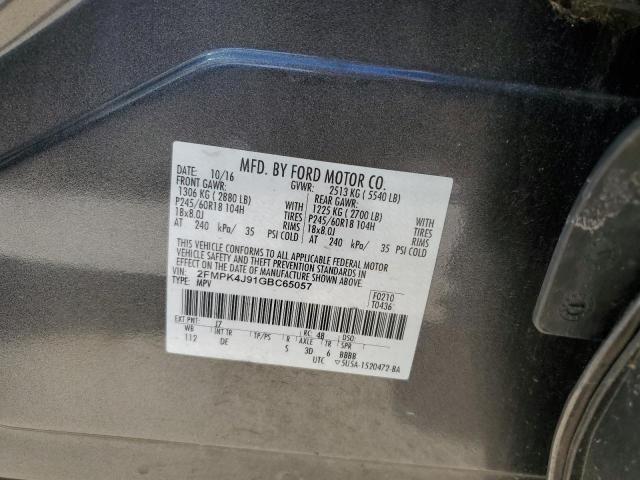 Photo 14 from auction – 2016 FORD EDGE SEL with VIN 2FMPK4J91GBC65057