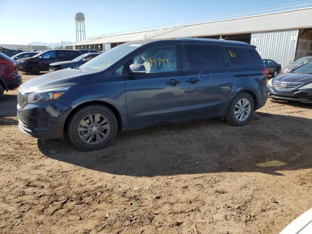 KIA SEDONA LX 2016 with VIN KNDMB5C18G6165850 - Photo from auction