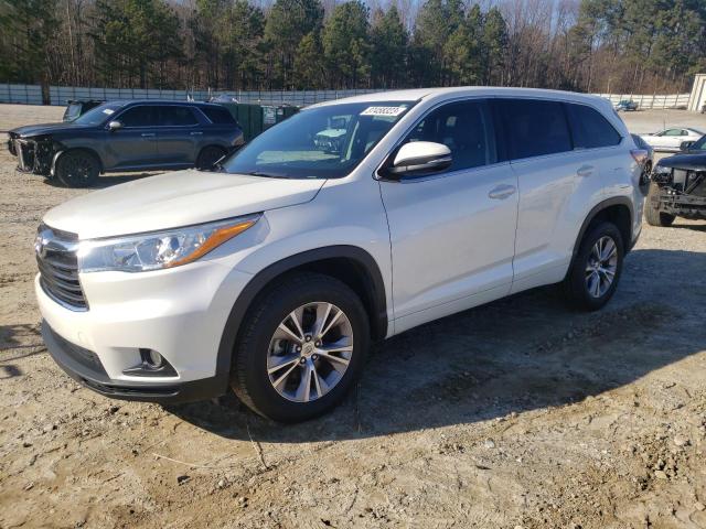TOYOTA HIGHLANDER 2015 with VIN 5TDZKRFH7FS106826 - Photo from auction
