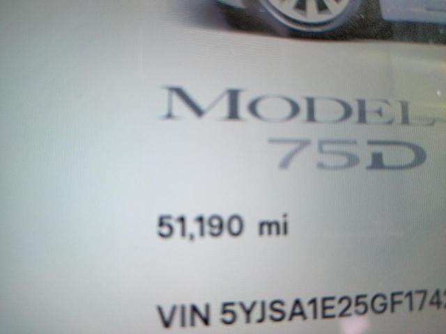 Photo 9 from auction – 2016 TESLA MODEL S with VIN 5YJSA1E25GF174261