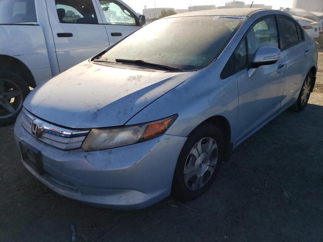 HONDA CIVIC HYBR 2012 with VIN JHMFB4F22CS005924 - Photo from auction