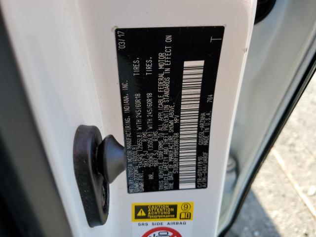 Photo 14 from auction – 2017 TOYOTA HIGHLANDER with VIN 5TDBZRFH9HS398768