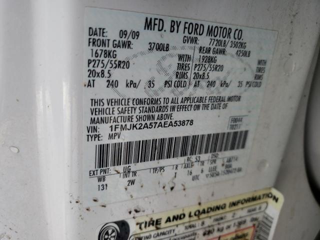 Photo 14 from auction – 2010 FORD EXPEDITION with VIN 1FMJK2A57AEA53878