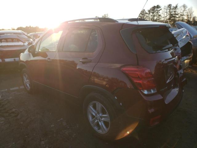Photo 2 from auction – 2021 CHEVROLET TRAX 1LT with VIN KL7CJPSB3MB350263