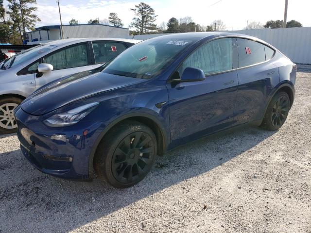 TESLA MODEL Y 2021 مع رقم تعريف المركبة 5YJYGDEE8MF285614 - صورة من المزاد