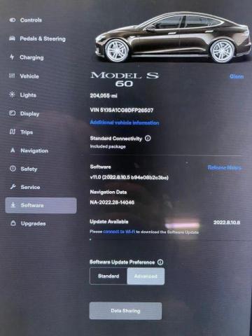 Photo 9 from auction – 2013 TESLA MODEL S with VIN 5YJSA1CG8DFP26507