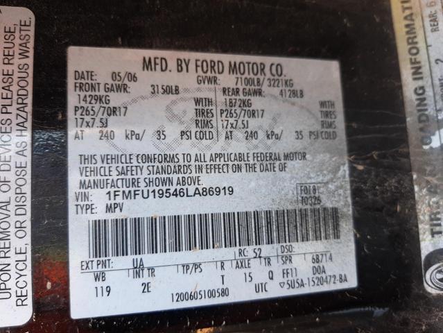 Photo 14 from auction – 2006 FORD EXPEDITION with VIN 1FMFU19546LA86919