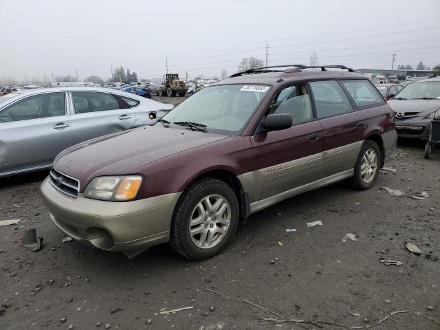 SUBARU LEGACY OUT 2000 with VIN 4S3BH6657Y7625330 - Photo from auction