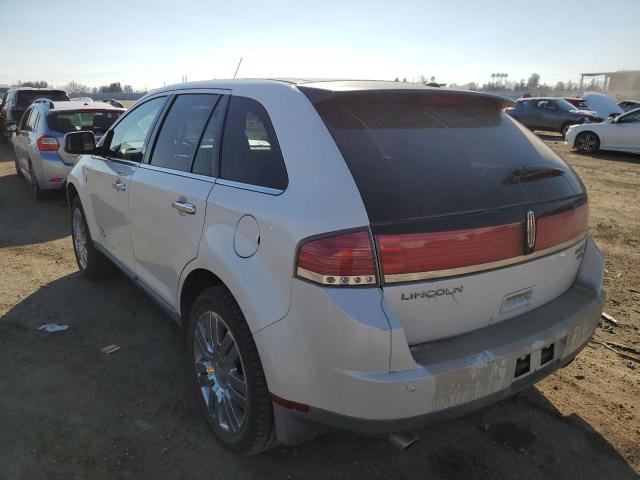 Photo 2 from auction – 2009 LINCOLN MKX with VIN 2LMDU88C59BJ03137