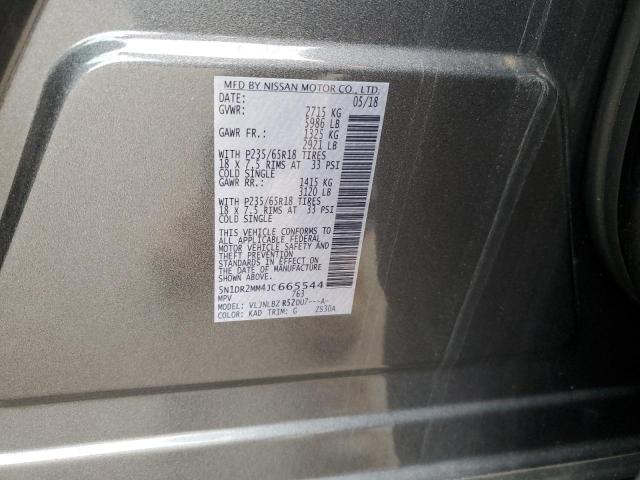 Photo 14 from auction – 2018 NISSAN PATHFINDER with VIN 5N1DR2MM4JC665544