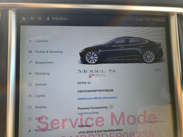 Photo 9 from auction – 2013 TESLA MODEL S with VIN 5YJSA1DP7DFP08238