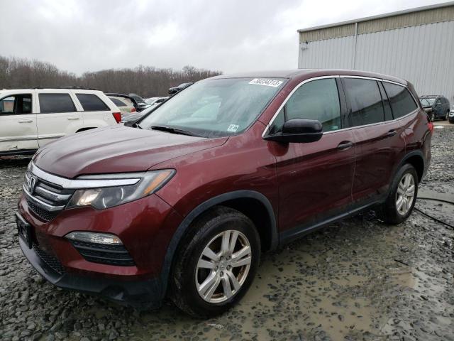 HONDA PILOT LX 2018 with VIN 5FNYF6H1XJB068620 - Photo from auction