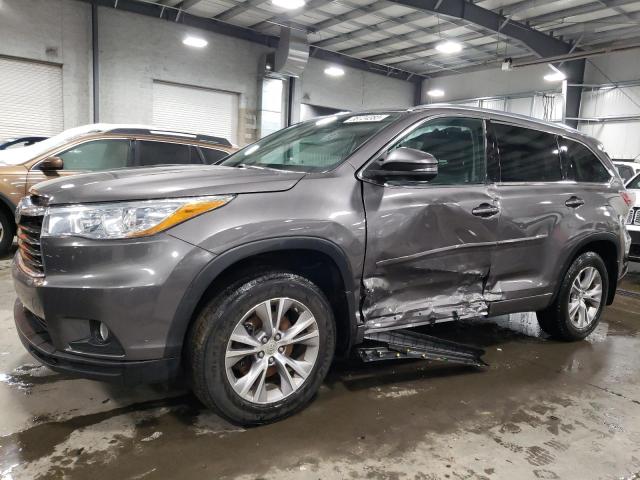 TOYOTA HIGHLANDER 2015 with VIN 5TDJKRFH6FS164181 - Photo from auction