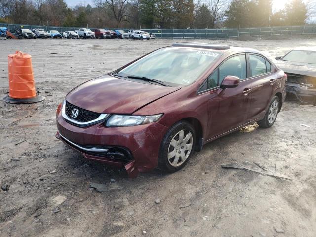 Photo 1 from auction – 2013 HONDA CIVIC EXL with VIN 2HGFB2F90DH508655