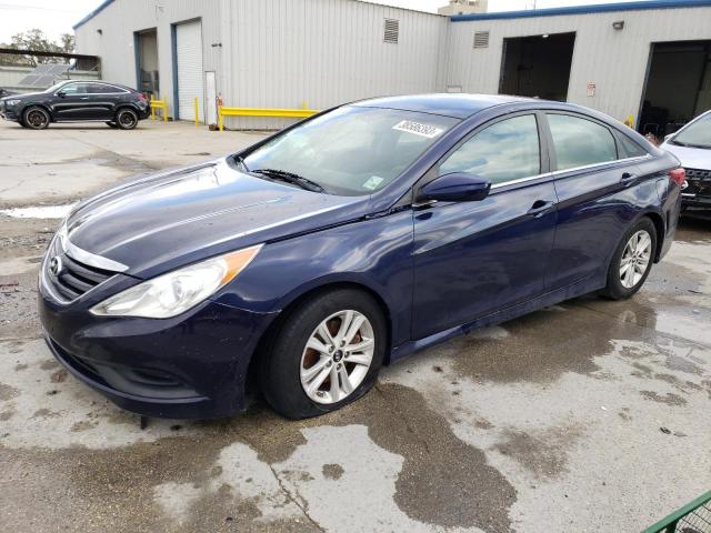 HYUNDAI SONATA GLS 2014 with VIN 5NPEB4AC6EH866957 - Photo from auction