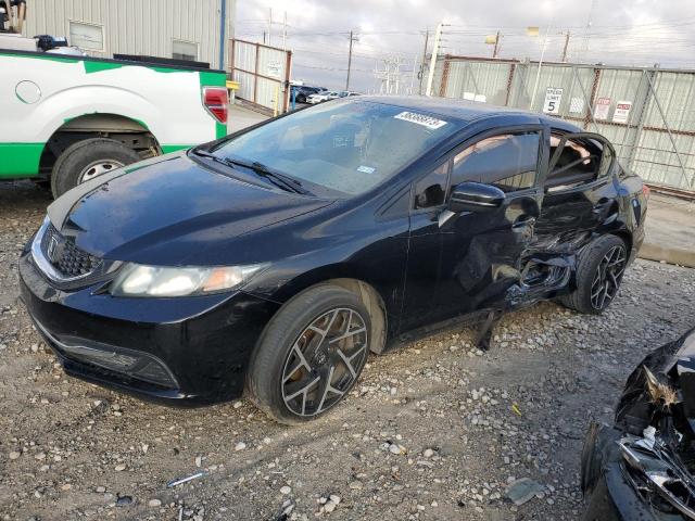 HONDA CIVIC LX 2014 with VIN 19XFB2F55EE040785 - Photo from auction