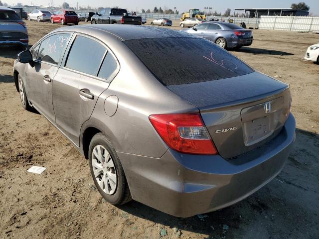Photo 2 from auction – 2012 HONDA CIVIC LX with VIN 19XFB2F52CE337297