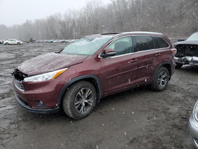 TOYOTA HIGHLANDER 2016 with VIN 5TDJKRFH4GS352991 - Photo from auction